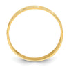 14K Polished and Textured Dolphin Engraved Size 8 Thumb Ring