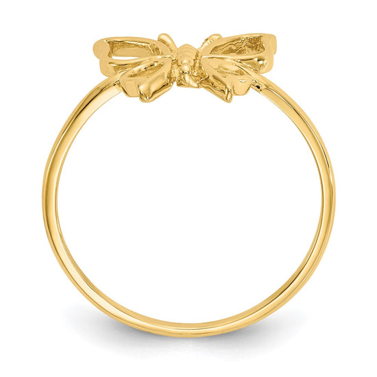 Gold Polished Butterfly Rings