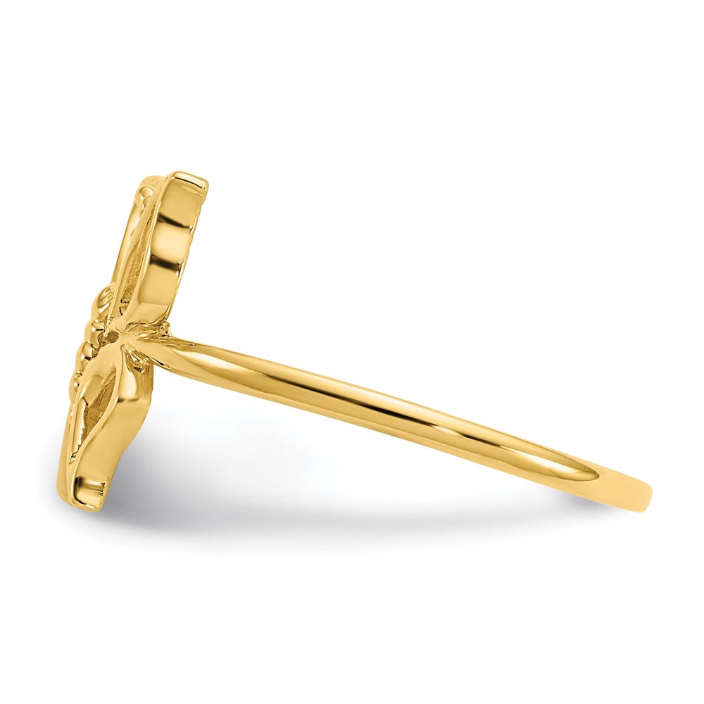 Gold Polished Butterfly Rings