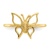 Gold Polished Butterfly Rings