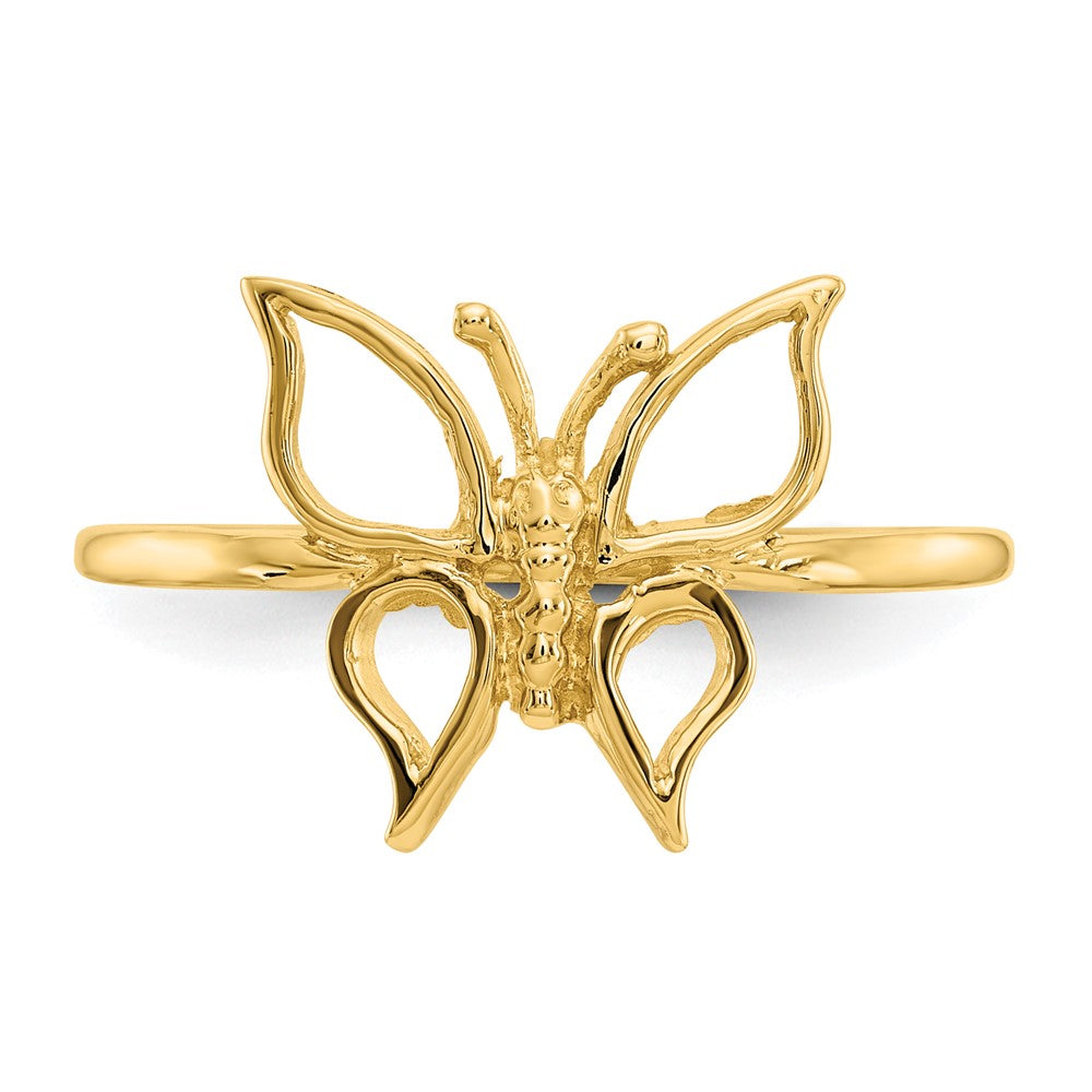 Gold Polished Butterfly Rings
