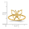 Gold Polished Butterfly Rings