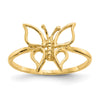 Gold Polished Butterfly Rings