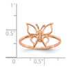 Gold Polished Butterfly Rings