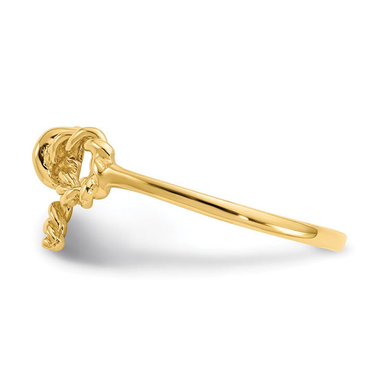 14k Polished Bow Ring