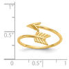 14K Polished Arrow Bypass Ring