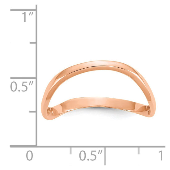 Gold Polished Wave Thumb Rings