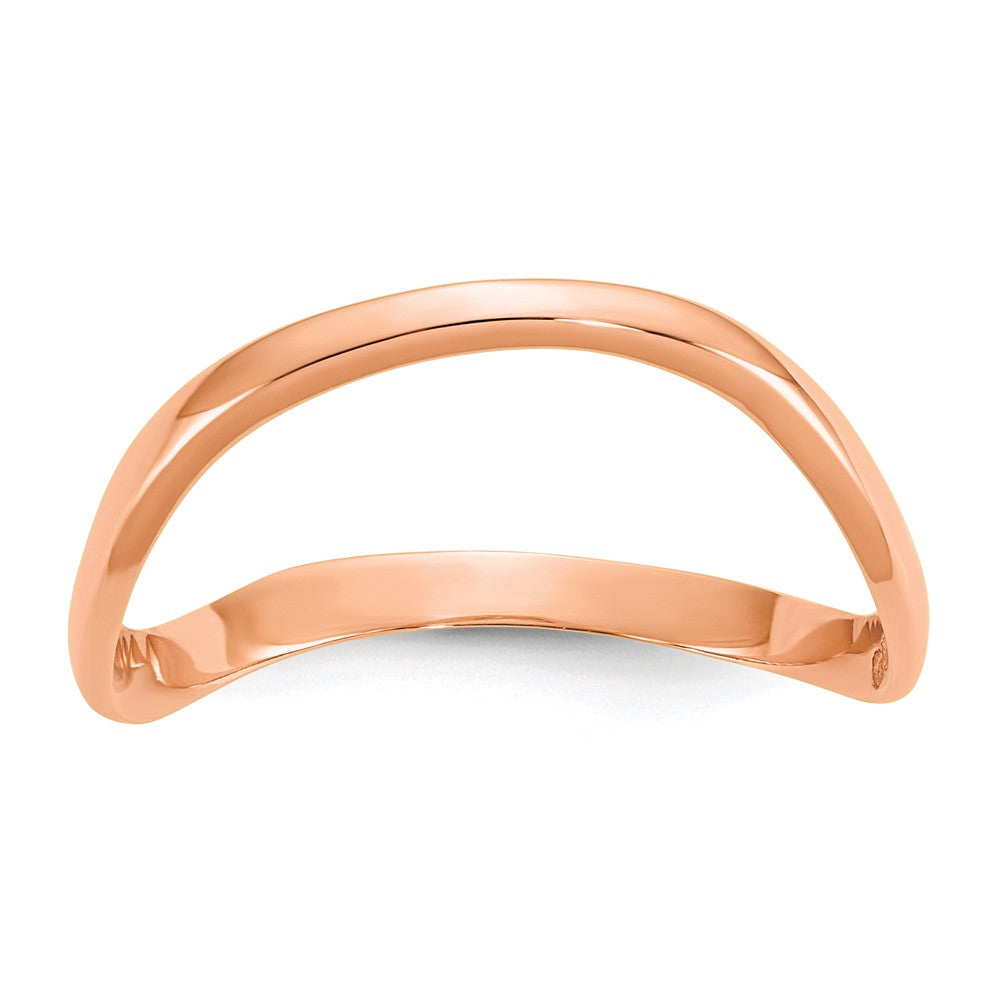 Gold Polished Wave Thumb Rings