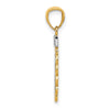 14k with White Rhodium Filigree SWEET 16 Pendant