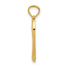 14k Polished MOM in Heart with Infinity Symbol Pendant