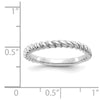 Gold Polished Twisted Band Ring