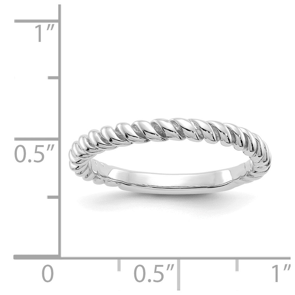 Gold Polished Twisted Band Ring
