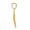 14k Diamond-cut Polished Snowflake Pendant