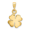 Gold Polished Clover Pendants