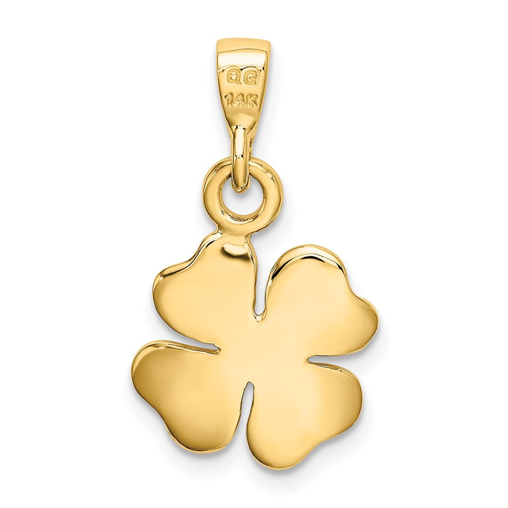 Gold Polished Clover Pendants