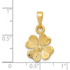 Gold Polished Clover Pendants