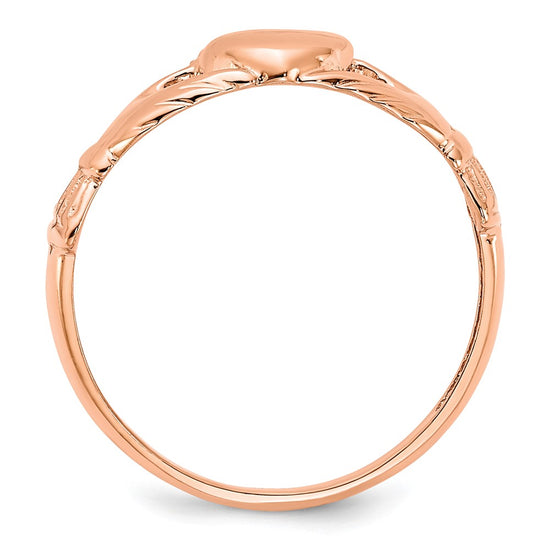 Gold Polished Claddagh Rings