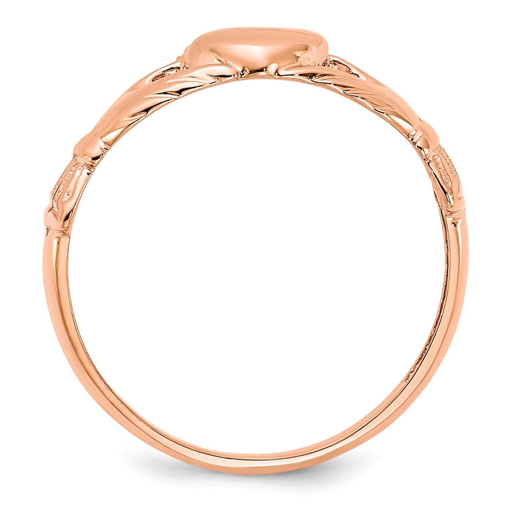 Gold Polished Claddagh Rings