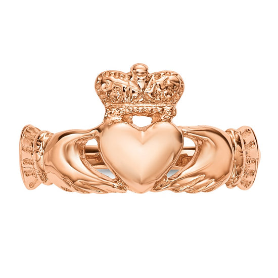 Gold Polished Claddagh Rings