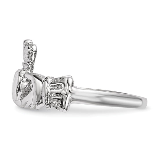Gold Polished Claddagh Rings