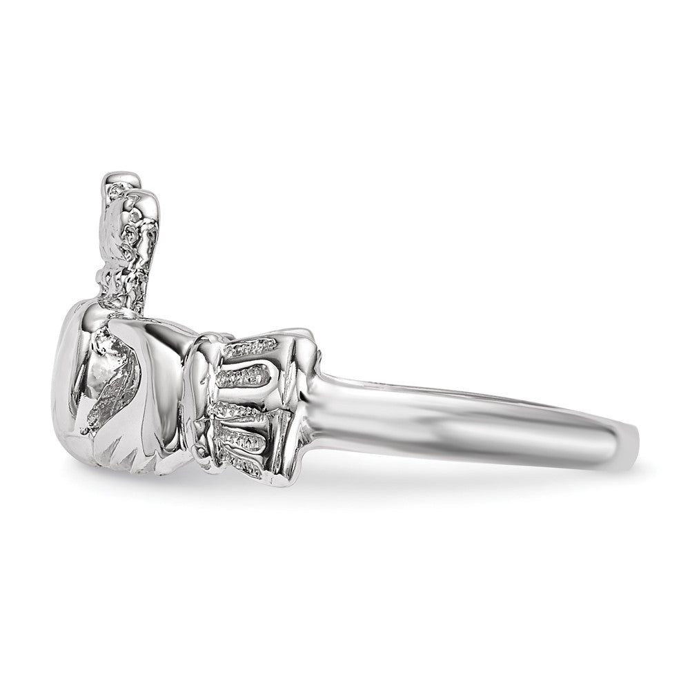Gold Polished Claddagh Rings