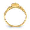 Gold Polished Claddagh Rings