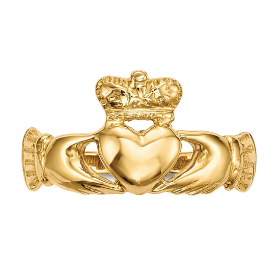 Gold Polished Claddagh Rings