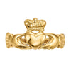 Gold Polished Claddagh Rings