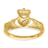 Gold Polished Claddagh Rings