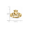 Gold Polished Claddagh Rings