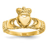 Gold Polished Claddagh Rings