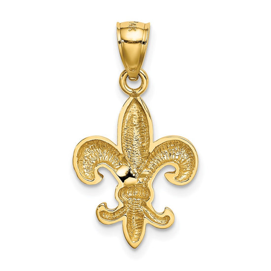 Gold Polished Flue de lis Pendants