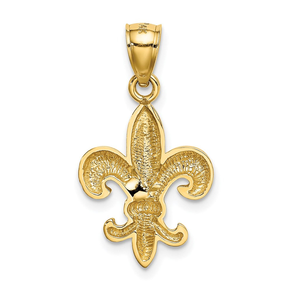 Gold Polished Flue de lis Pendants