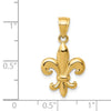 Gold Polished Flue de lis Pendants