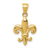 Gold Polished Flue de lis Pendants