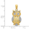 Gold Polished Owl Pendants