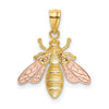 Gold Polished Bumble Bee Pendants