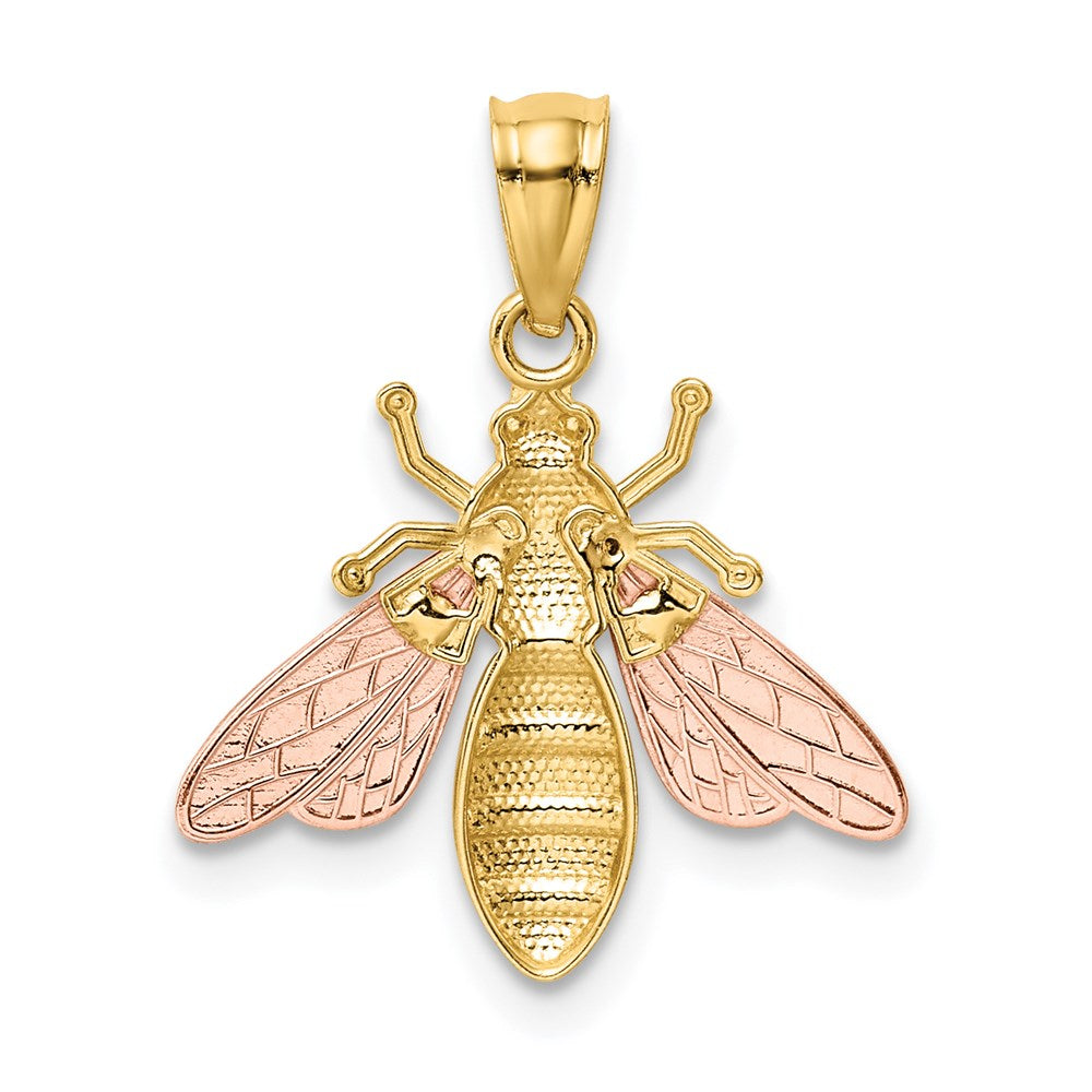 Gold Polished Bumble Bee Pendants