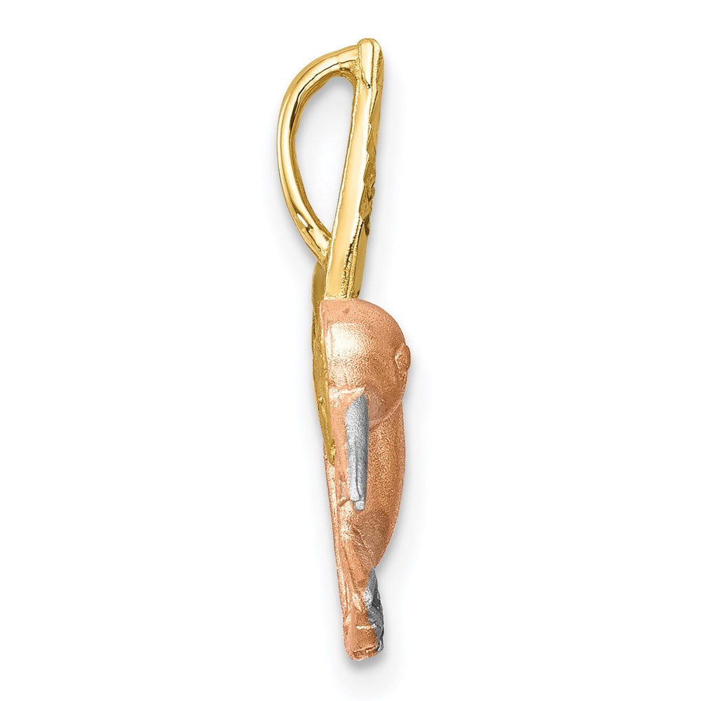 Gold Polished Hummingbird Pendants