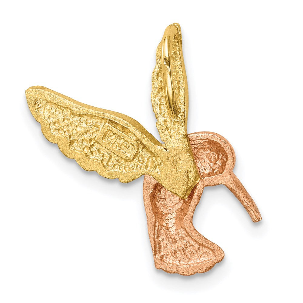 Gold Polished Hummingbird Pendants