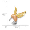 Gold Polished Hummingbird Pendants