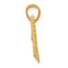 14k Diamond-cut Eagle Pendant