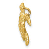 14k Polished Large Sea Turtle Chain Slide