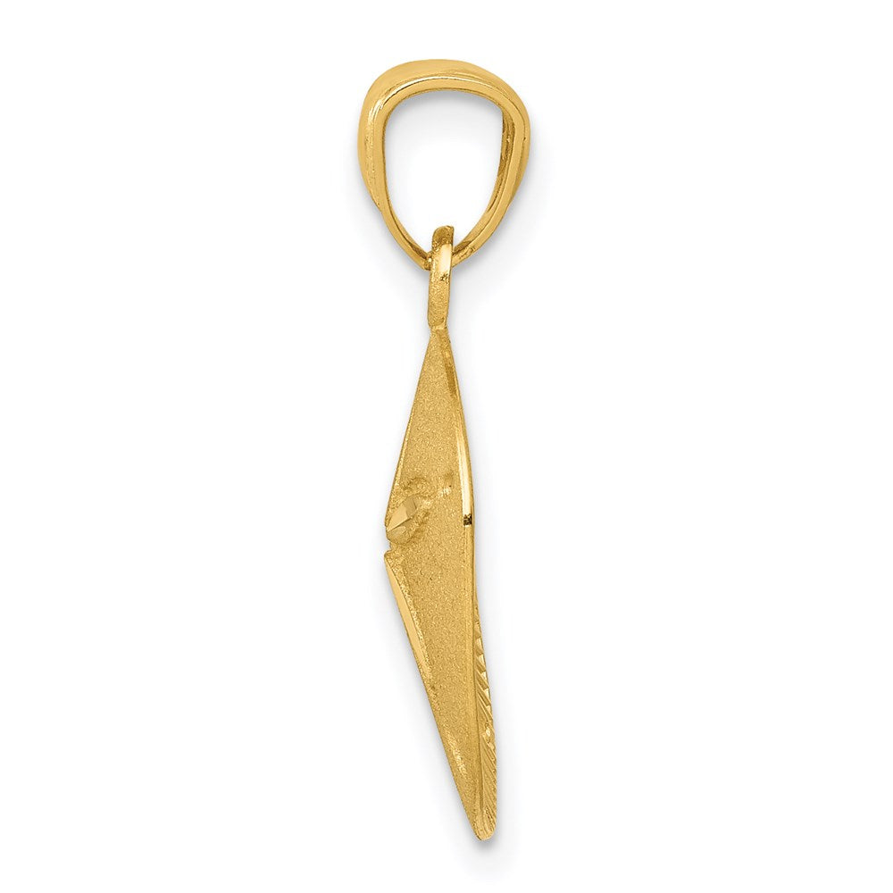 Gold Polished Sand Dollar Pendants
