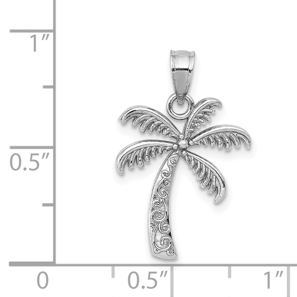 Gold Polished Palm Tree Pendants