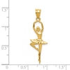 14k Polished Large Ballerina Pendant