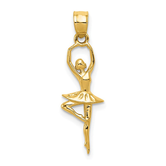 Gold Ballerina Pendant