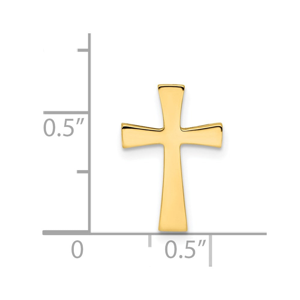 Gold Cross Chain Slide Pendant