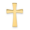 14k Polished Cross Chain Slide