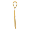 14k Diamond-cut Nugget Center Cross Pendant